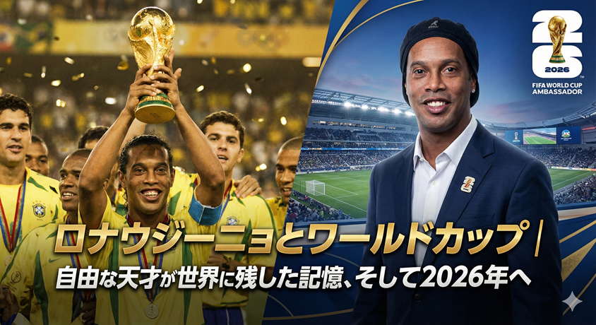 ロナウジーニョとワールドカップの記憶、2026年へ続くイメージ画像